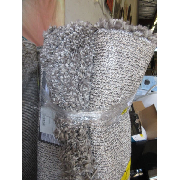 5' x 7' Grey Speckled Shag Area Carpet