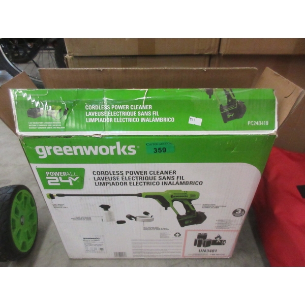 Greenworks Cordless Power Cleaner with Charger