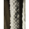 Image 1 : 6.5' x 9' Grey Textured Carpet with Tassel Edge