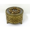 Image 2 : Vintage Glass Tray and Gold Filigree Dresser Items