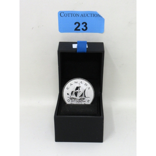 1+ Oz .9999 Silver 2019 Piedfort Heritage of the RCM: The Matthew Coin 