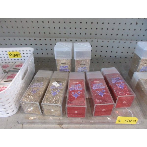 7 New Hemway 130 Gram Craft Glitter Shakers 