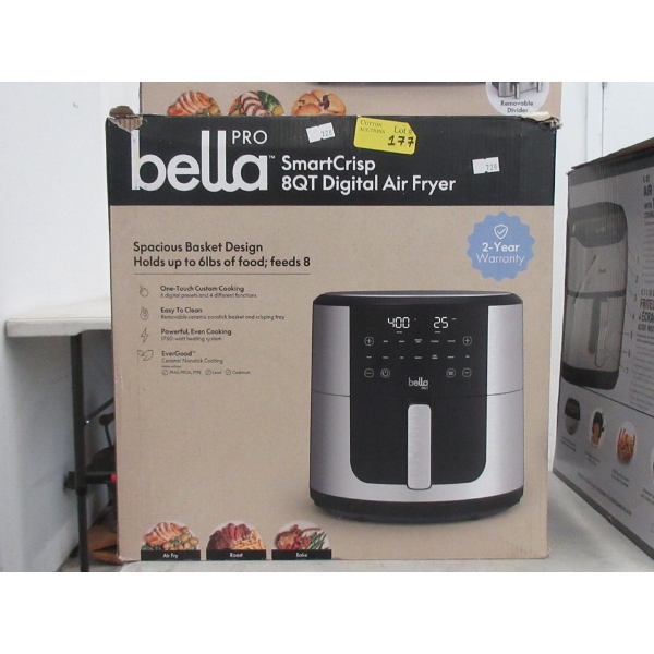 Bella Pro SmartCrisp 8QT Digital Air Fryer - 7.6 L