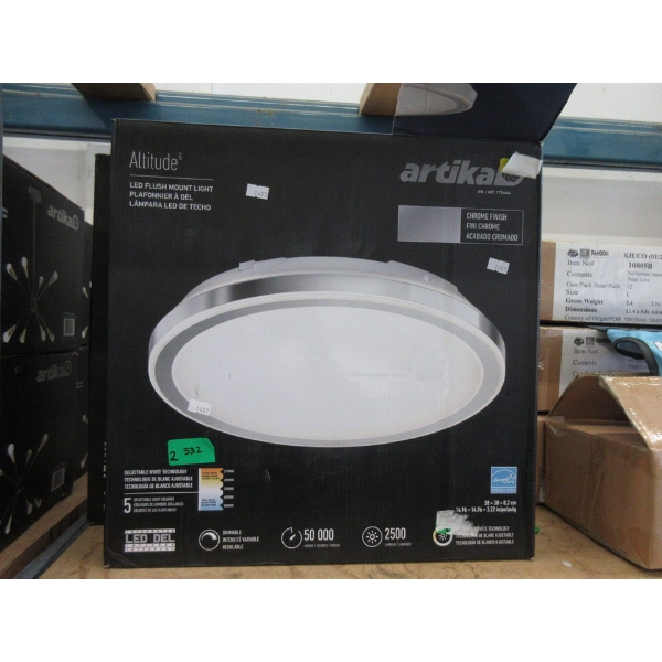 2 Artika  Altitude  Flush Mount Ceiling Lights 
