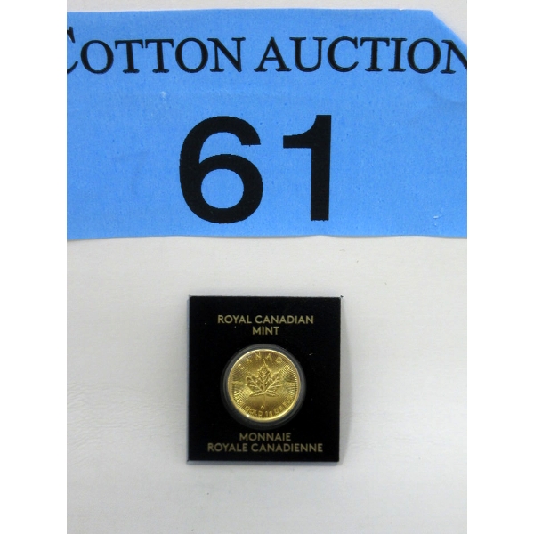 1 Gram .9999 Fine Gold 2023 Maple Leaf Coin 