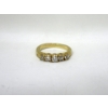 Image 1 : 14 KT Yellow Gold 5-Diamond Ring - .79 CTW