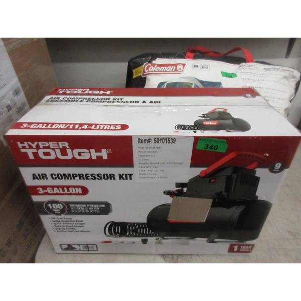 Hyper Tough 3 Gallon Air Compressor Kit