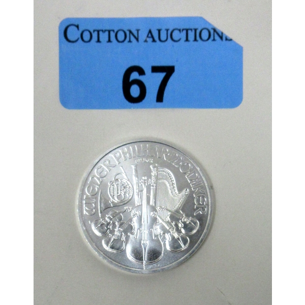1 Oz .999 Silver 2021 Philharmoniker Coin 
