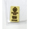 Image 2 : 1/100 Oz .9999 Fine Gold Scottsdale Lion Mint Bar 
