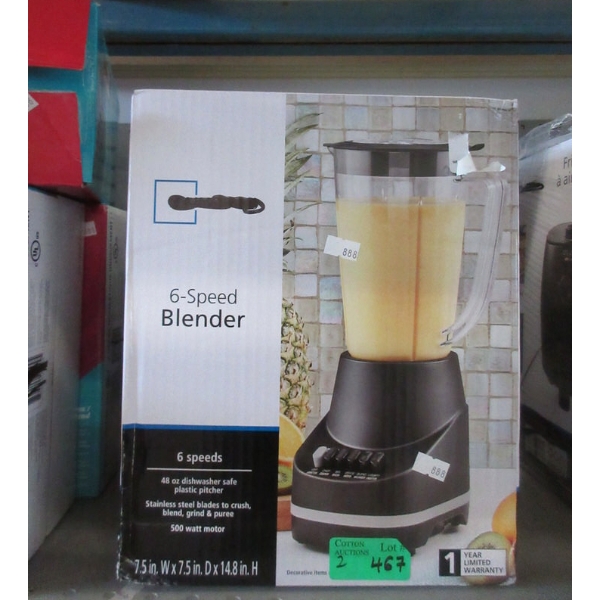 2 Mainstays 6-Speed Blenders
