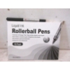 Image 1 : 6 New Packs of 12 Black Liquid Ink Roller Ball Pens