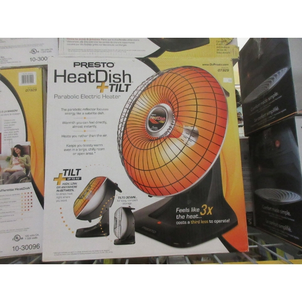 Presto Heat Dish+ Tilt Parabolic Heater 