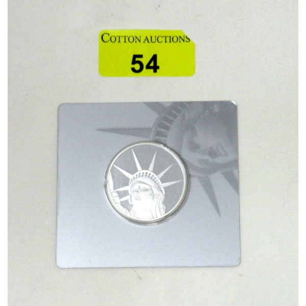 1.5 Oz .999 Silver Certified PAMP Suisse 2017 Liberty Coin 