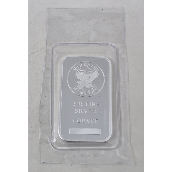 1 Oz .999 Silver Sunshine Minting Bar 