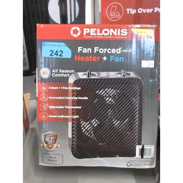 Pelonis Compact Fan Forced Heater + Fan