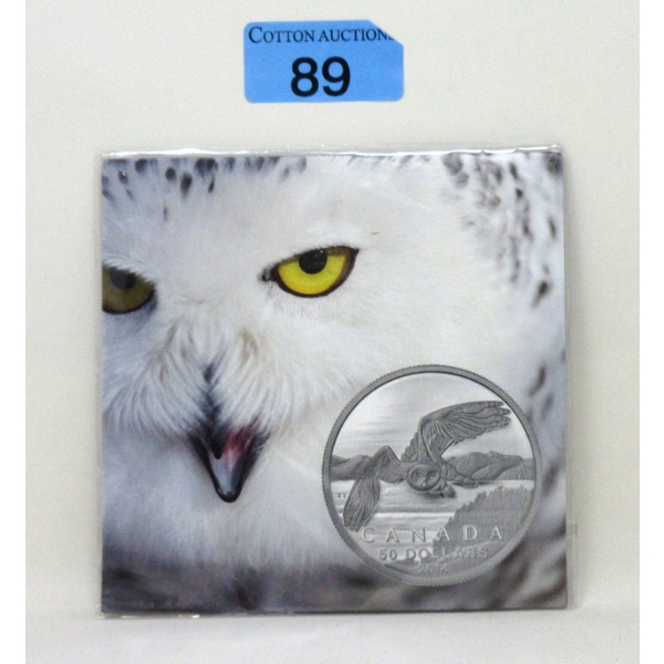 15.87 Gram .9999 Silver Snowy Owl $50 Coin 