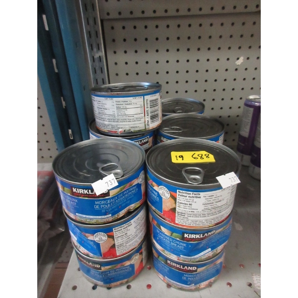 19 Dented Cans of Kirkland Seasoned Chunk Chicken
