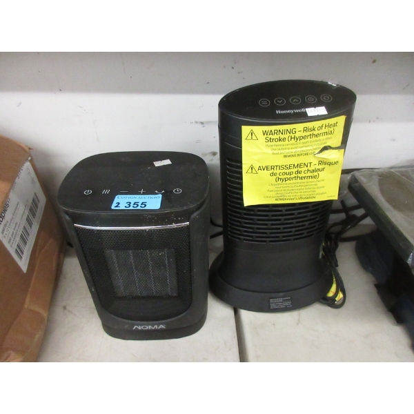 1 Honeywell & 1 Noma Compact Electric Heater