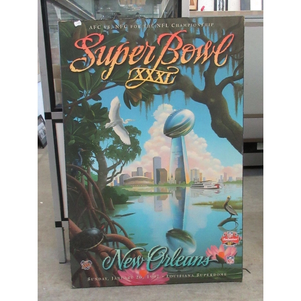 Super Bowl XXXL "New Orleans" Poster on Board