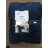 Image 1 : New RHD Navy Blue Polyester Throw Blanket