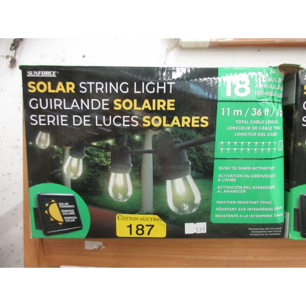 Sunforce 18 Bulb Solar String Light 