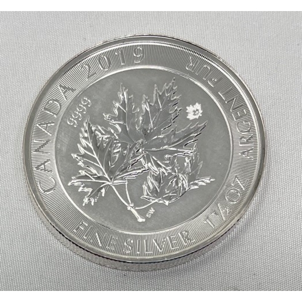 1.5 Oz .9999 Silver Maple Leaves Coin