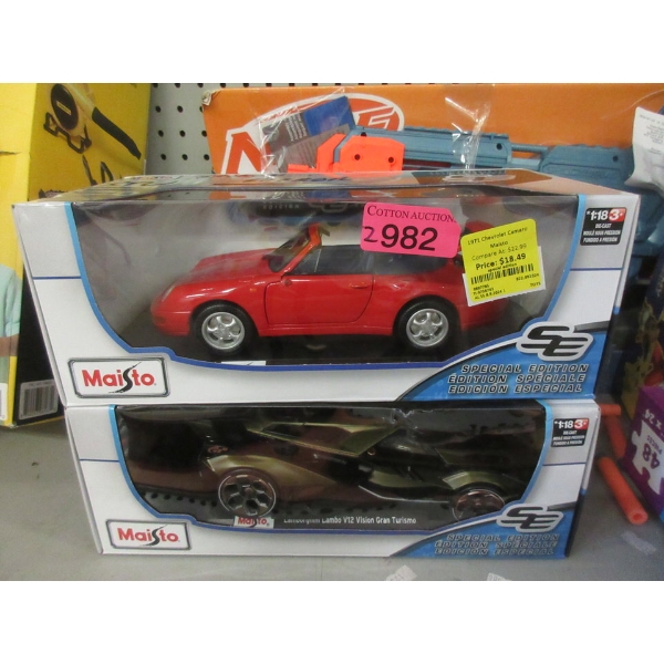2 Maisto SE Die Cast Car Models - Customer Returns 