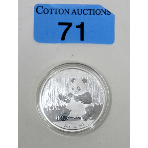 30 Gram .999 Silver 2017 Panda Coin 