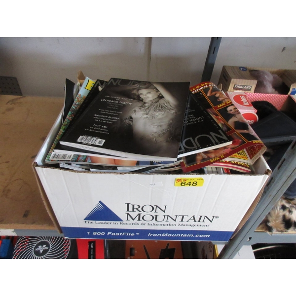 Box of 35+ Assorted Adult Magazines