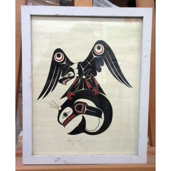 Doug Laforturn Silkscreen  - "Cowichan Crest"