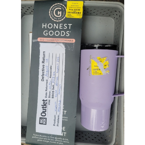 Honest Goods Mug & Basket Set - Customer Return 