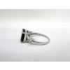 Image 3 : 3 CT Garnet & Diamond Sterling Silver Cocktail Ring
