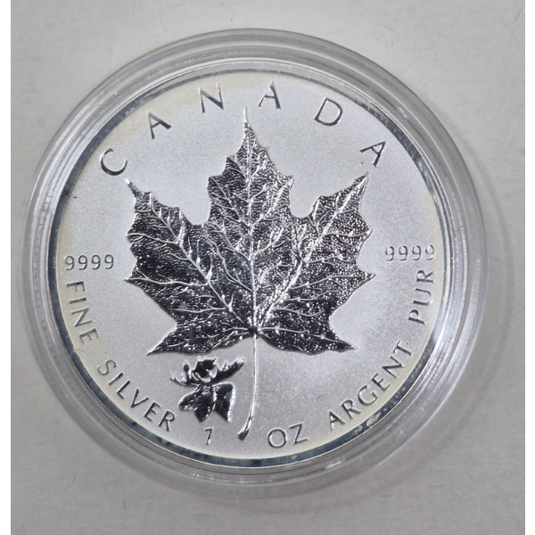 1 Oz .9999 Silver 2017 Maple Leaf Coin 