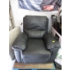 Image 1 : Grey Faux Leather Power Reclining Chair