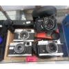 Image 1 : 4 Vintage SLR Film Cameras & 1 Nikon Motor Drive