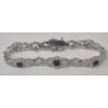 Image 1 : New Ladies Genuine Black Diamond Tennis Bracelet 