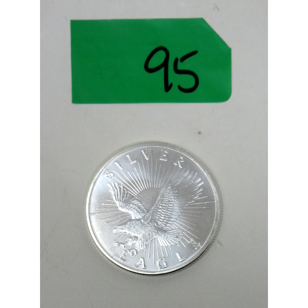 Vintage 1 Oz .999 Silver Sunshine Minting Round 