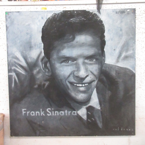 Large "Frank Sinatra" Portrait, Signed - Rob Bowen