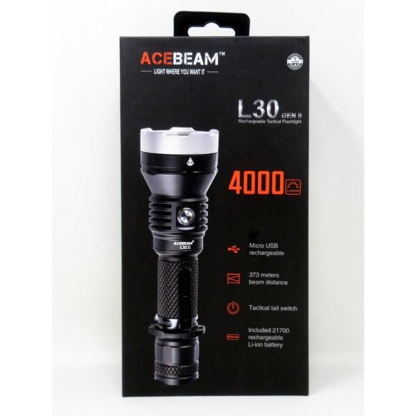 New Acebeam L30 GEN II Tactical LED Flashlight
