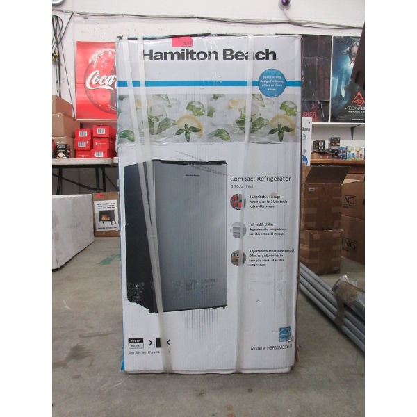 Hamilton Beach 3.3 Cubic Foot Refrigerator in Box