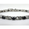 Image 2 : 7.8 CTW Blue Sapphire & Diamond Tennis Bracelet