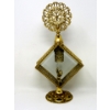 Image 5 : 2 Vintage Large Gold Filigree Perfume Bottles