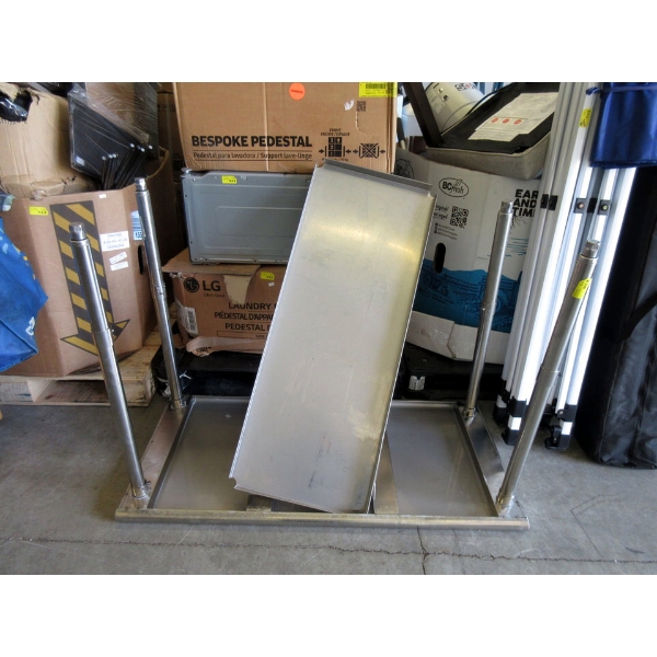 Stainless Steel Table with Adjustable Legs 