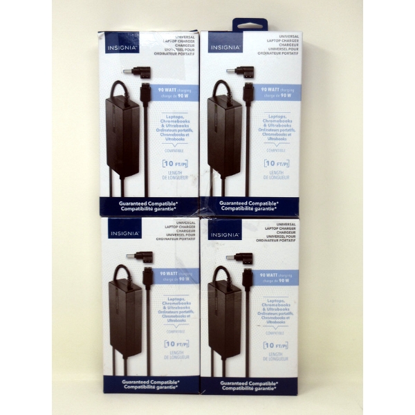 Pack of 4 New Insignia 90 Watt Laptop Chargers