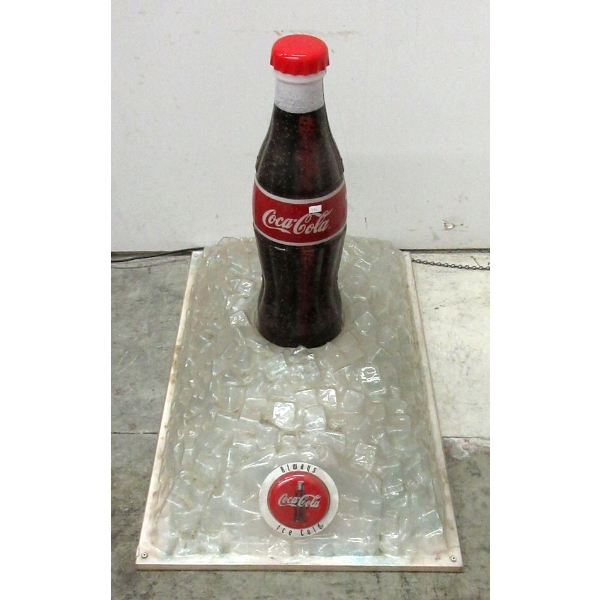 Electric Illuminated "Ice Cold Coca-Cola" Store Display
