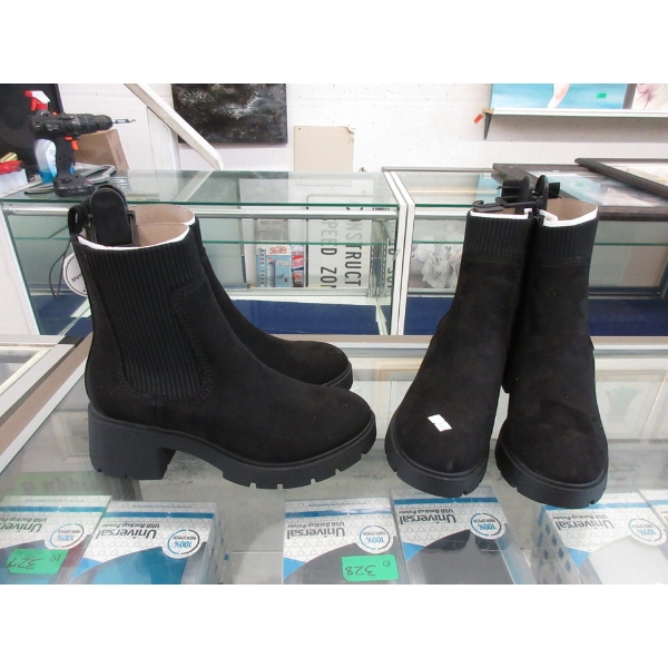 2 New Pairs of Women's Black Time & Tru Boots - 9