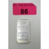 Image 1 : 1 Oz .999 Silver Asahi Mint Refining Bar 