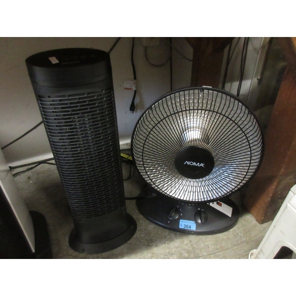 1 Noma Round & 1 Honeywell Tower Heater