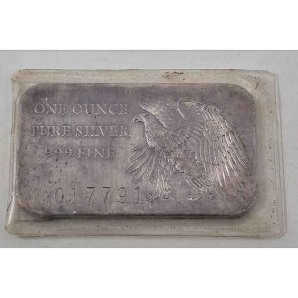 1 Oz .999 Silver 1976 200 Years of Independence Eagle Bar 