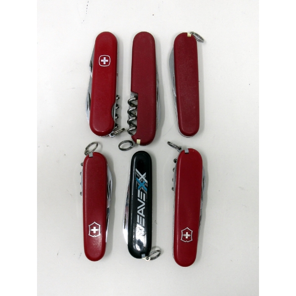 6 Assorted Swiss Army Pocket Knives - Preowned